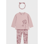 Mayoral Baby Girl Headband and Legging Set in Pink